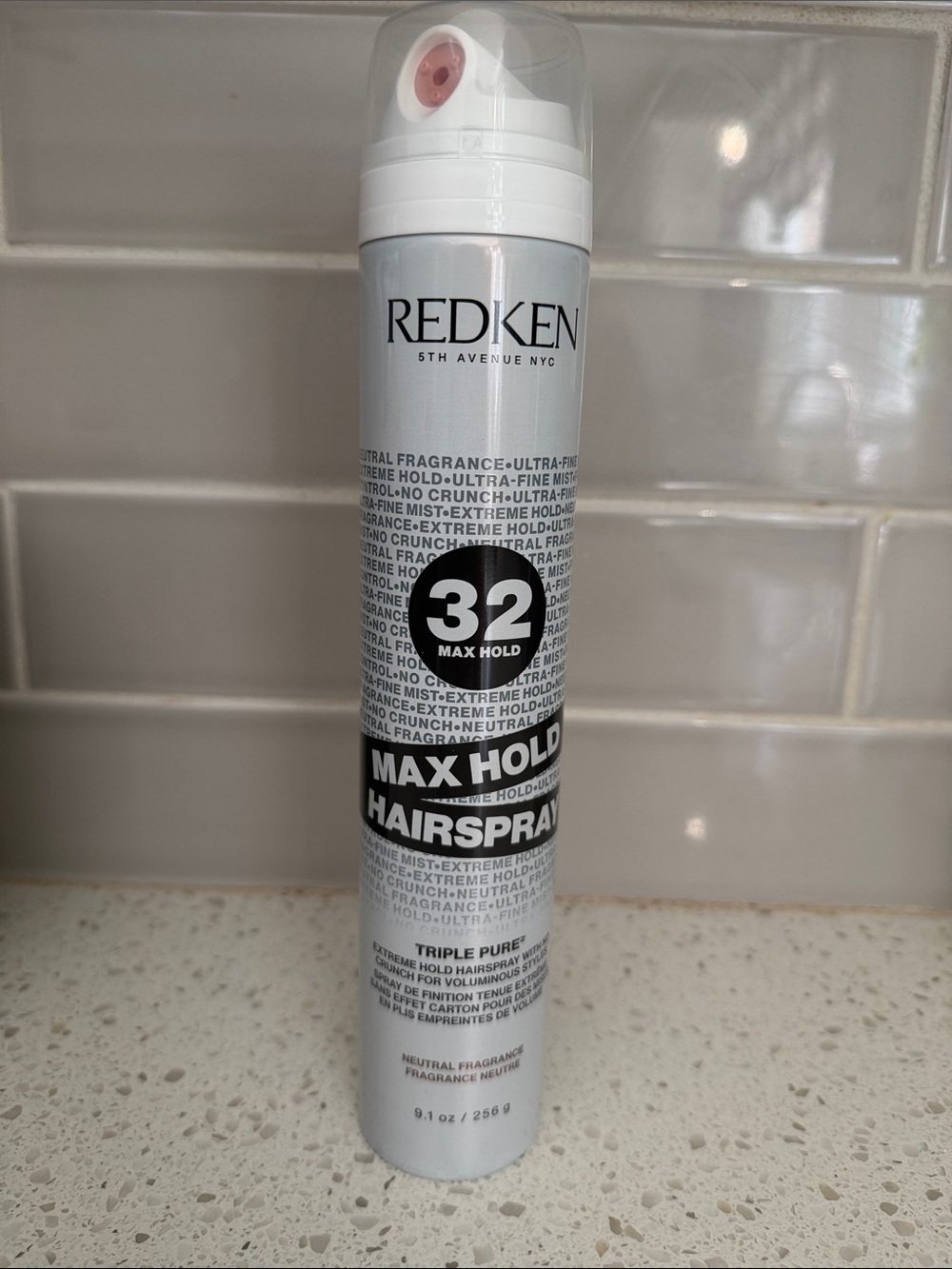 Redken 32 Max Hold Hairspray — White and Black Accents